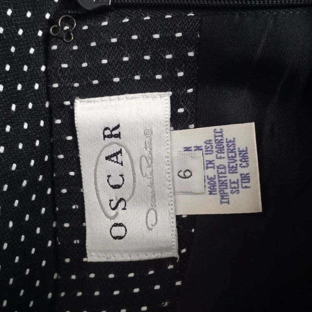 OSCAR by Oscar de la Renta Polka-dot Skirt Suit - Picture 7 of 9